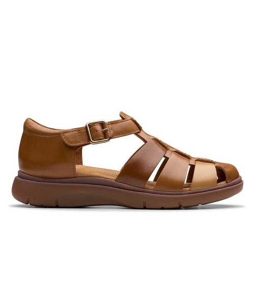Clarks(クラークス)の「クラークス Certina Sun サーチナサン サンダル(サンダル・レディース・ブラック/ブラウン系その他・30/35/40/45/50/55)」の2枚目の写真