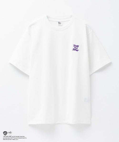 Tom＆Jerry（トムアンドジェリー）の「【Tom&Jerry /トムとジェリー 】バックエンボス デビルジェリーTシャツ（Tシャツ/カットソー・メンズ・オフホワイト/ブラック・M/L/XL）」の4枚目の写真