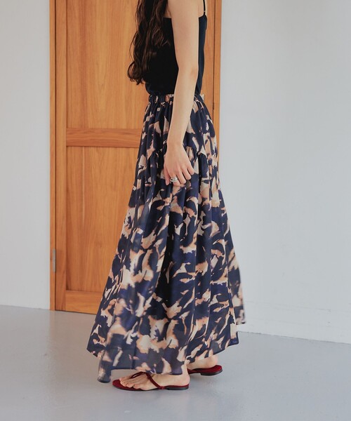 ☆ERDEM☆ Sale!! エレガントプリントAラインポプリンスカート♪ E03397EW013594_20_l.jpg