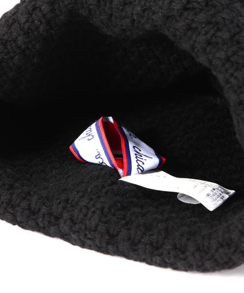 Chica(チカ)の「Chica/チカ/DEVIL Knit Cap(ニットキャップ/ビーニー・レディース・ホワイト/ブラック・F)」の6枚目の写真