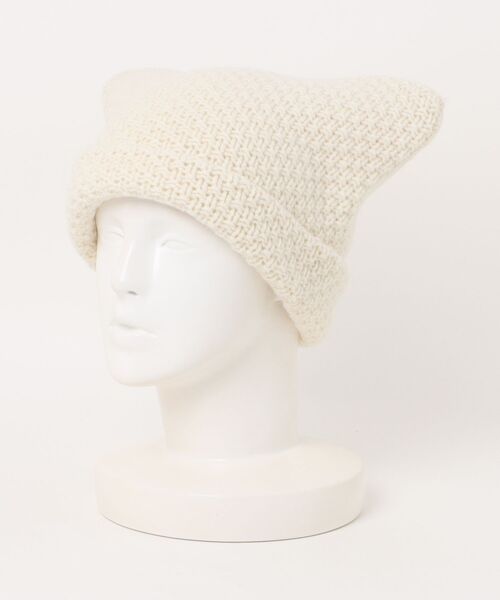 Chica(チカ)の「Chica/チカ/DEVIL Knit Cap(ニットキャップ/ビーニー・レディース・ホワイト/ブラック・F)」の13枚目の写真