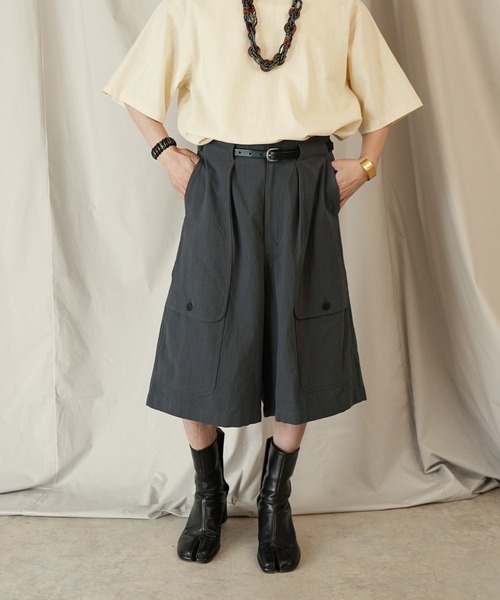 Aphlotus(アプロタス)の「C/Lキャンバス 6ポケット バックギャザー M-47 ベイカーハーフパンツ(その他パンツ・メンズ・レッド/チャコール・SMALL/MEDIUM/LARGE)」の17枚目の写真