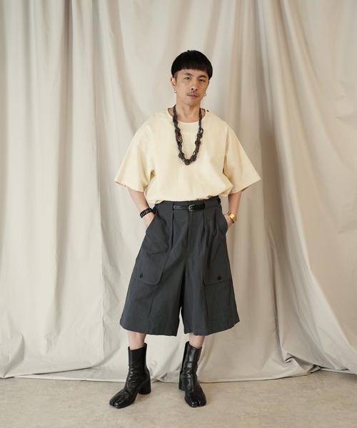 Aphlotus(アプロタス)の「C/Lキャンバス 6ポケット バックギャザー M-47 ベイカーハーフパンツ(その他パンツ・メンズ・レッド/チャコール・SMALL/MEDIUM/LARGE)」の19枚目の写真