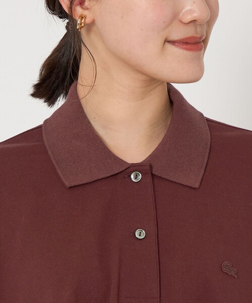 今季完売‼︎ GLR別注　ラコステ　ショートスリーブワンピース　黒　新品タグ付き☆ 別注】＜LACOSTE＞ショートスリーブ ワンピース