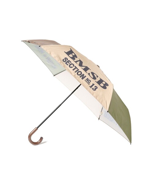 BEAMS BOY(ビームスボーイ)の「晴雨兼用 プリント 折り畳み傘(折りたたみ傘・レディース・オリーブ/オレンジ・ONE SIZE)」の2枚目の写真