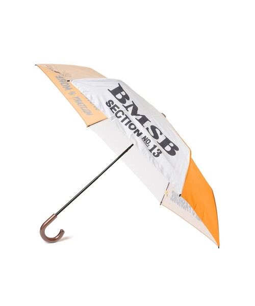BEAMS BOY(ビームスボーイ)の「晴雨兼用 プリント 折り畳み傘(折りたたみ傘・レディース・オリーブ/オレンジ・ONE SIZE)」の1枚目の写真