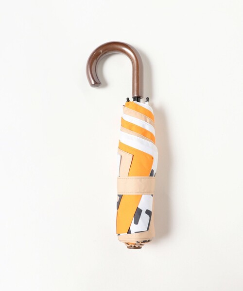 BEAMS BOY(ビームスボーイ)の「晴雨兼用 プリント 折り畳み傘(折りたたみ傘・レディース・オリーブ/オレンジ・ONE SIZE)」の3枚目の写真