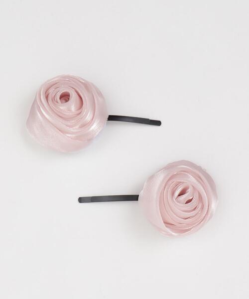 WEGO(ウィゴー)の「WEGO/【2点セット】ローズピン(ヘアピン・レディース・ライトピンク/オフホワイト・FREE)」の2枚目の写真