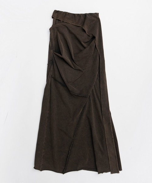 レイヤードアシメドレープスカート / Layered Asymmetrical Draped