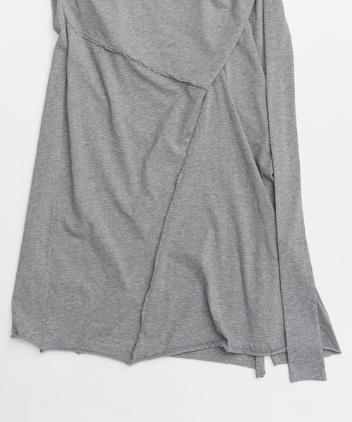 セール】レイヤードアシメドレープスカート / Layered