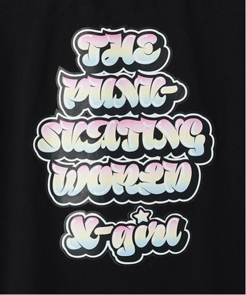 X-girl Stages（エックスガールステージス）の「グラフィティロゴメッシュ切替Tワンピース（ワンピース・キッズ・ライトブルー/ブラック/オフホワイト・130cm/140cm/120cm/100cm/110cm/90cm/80ｃｍ）」の12枚目の写真