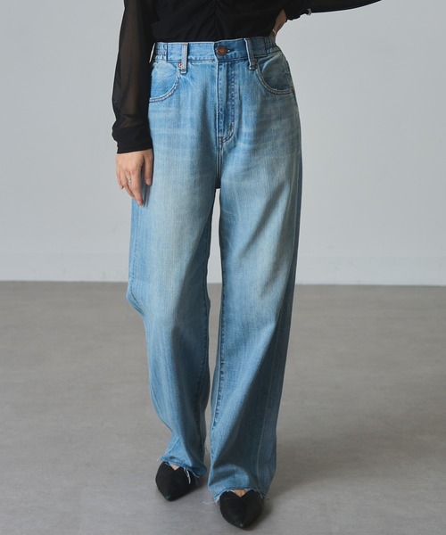 RED CARD TOKYO（レッドカード）の「【RED CARD】Manoa　98W4880（デニムパンツ・レディース・ライトブルー/ブルー・21inch/22inch/23inch/24inch/25inch）」の10枚目の写真