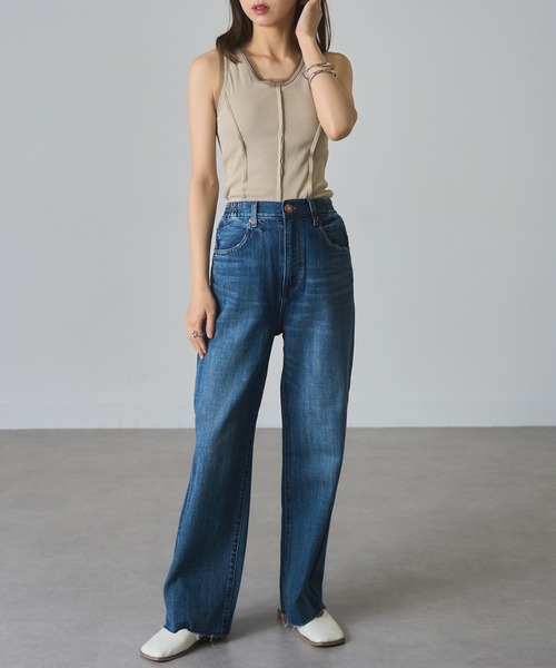 RED CARD TOKYO（レッドカード）の「【RED CARD】Manoa　98W4880（デニムパンツ・レディース・ライトブルー/ブルー・21inch/22inch/23inch/24inch/25inch）」の16枚目の写真