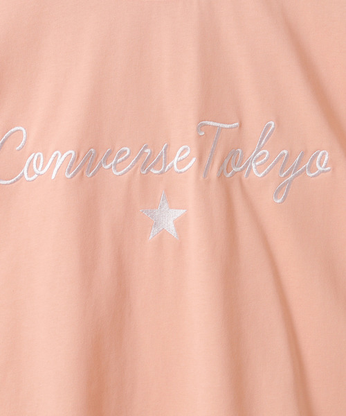 CONVERSE TOKYO(コンバーストウキョウ)の「LOGO EMBROIDERY OVERSIZED TEE(Tシャツ/カットソー・レディース・ピンク/ホワイト/ブラック・FREE)」の17枚目の写真