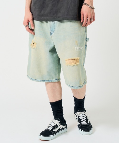 THRASHER(スラッシャー)の「【THRASHER】ペインターデニムショーツ 017060(その他パンツ・メンズ・サックスブルー/ブラック系1/ブラック系その他2/ブルー系その他2/ブルー系その他/ブラック系その他3・LL/L/M)」の5枚目の写真