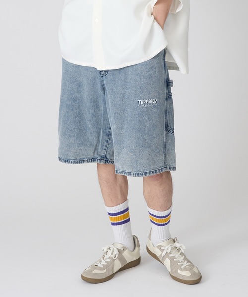 THRASHER(スラッシャー)の「【THRASHER】ペインターデニムショーツ 017060(その他パンツ・メンズ・サックスブルー/ブラック系1/ブラック系その他2/ブルー系その他2/ブルー系その他/ブラック系その他3・LL/L/M)」の4枚目の写真