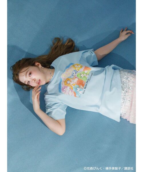 CALNAMUR（カルナムール）の「【ぴちぴちピッチコラボ】ぴちぴちピッチTシャツ（Tシャツ/カットソー・レディース・ホワイト/チャコールグレー/ブルー・FREE）」の17枚目の写真