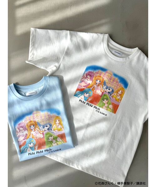 CALNAMUR（カルナムール）の「【ぴちぴちピッチコラボ】ぴちぴちピッチTシャツ（Tシャツ/カットソー・レディース・ホワイト/チャコールグレー/ブルー・FREE）」の19枚目の写真