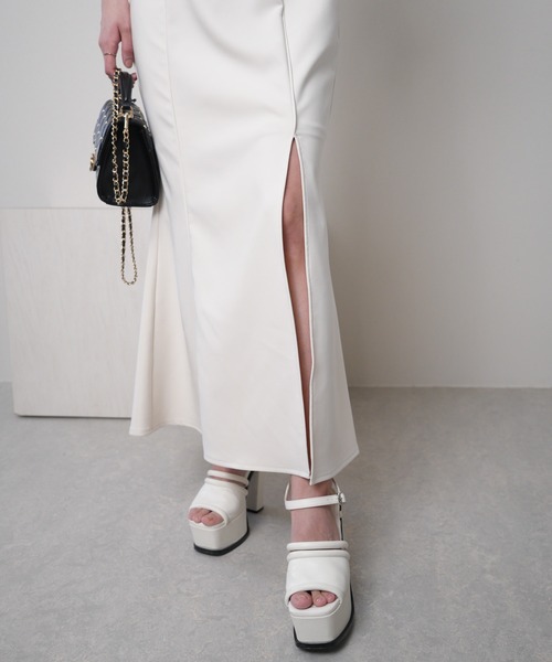 LIPSERVICE（リップサービス）の「サイドシアーマーメイドキャミワンピース（ワンピース・レディース・ブラック/インディゴブルー/アイボリー/その他1/ローズ/その他2・S/M）」の10枚目の写真