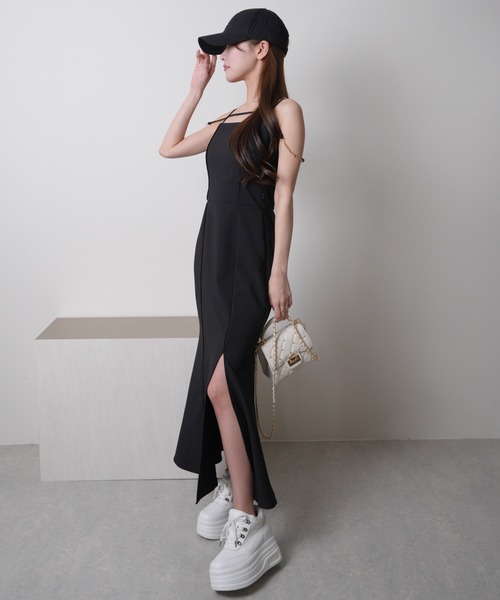 LIP SERVICE サイドシアーマーメイドキャミワンピース Sサイズ