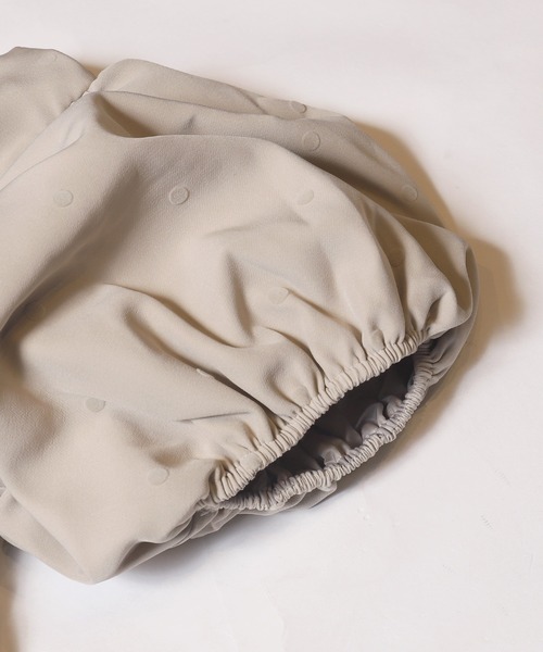 coca(coca)(コカ)の「【WEB限定セール】フロッキードットブラウス(シャツ/ブラウス・レディース・ベージュ/ブラック・M/L)」の15枚目の写真
