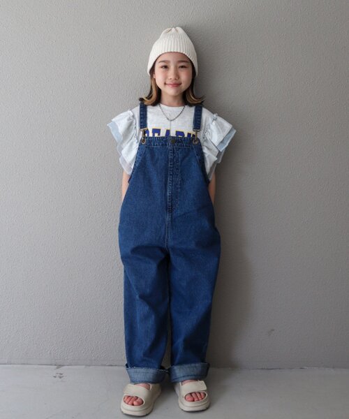 CIAOPANIC TYPY（チャオパニックティピー）の「【KIDS】ドッキングフリルチュールロゴTEE（Tシャツ/カットソー・キッズ・ネイビー/レッド/グレー/オフホワイト/チャコールグレー・X-LARGE/XX-LARGE/LARGE/SMALL/MEDIUM）」の13枚目の写真