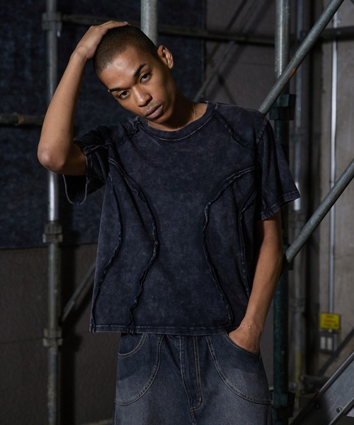 セール】Overdyed Inside-out T-shirt/オーバーダイインサイドアウトT