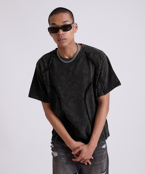 ANDER HUNK(アンダーハンク)の「Overdyed Inside-out T-shirt/オーバーダイインサイドアウトTシャツ(Tシャツ/カットソー・メンズ・グレー/レッド/ブラック・SMALL/MEDIUM/LARGE)」の16枚目の写真