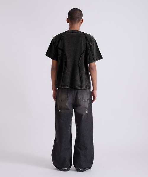 ANDER HUNK(アンダーハンク)の「Overdyed Inside-out T-shirt/オーバーダイインサイドアウトTシャツ(Tシャツ/カットソー・メンズ・グレー/レッド/ブラック・SMALL/MEDIUM/LARGE)」の22枚目の写真