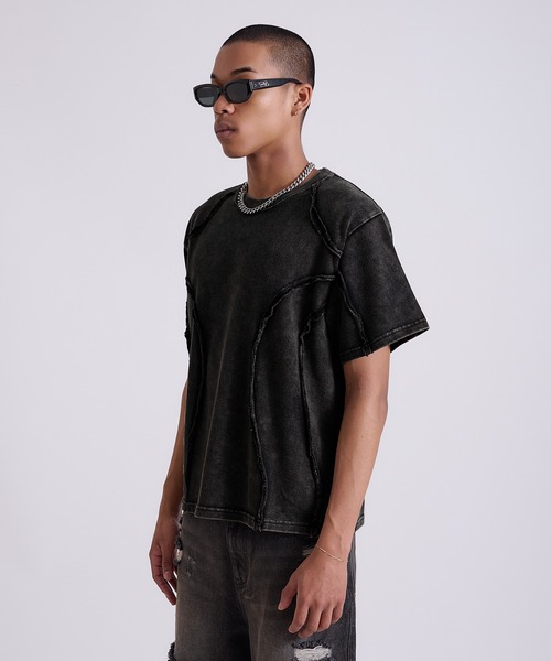 ANDER HUNK(アンダーハンク)の「Overdyed Inside-out T-shirt/オーバーダイインサイドアウトTシャツ(Tシャツ/カットソー・メンズ・グレー/レッド/ブラック・SMALL/MEDIUM/LARGE)」の18枚目の写真