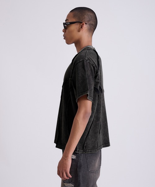 セール】Overdyed Inside-out T-shirt/オーバーダイインサイド