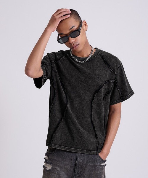 セール】Overdyed Inside-out T-shirt/オーバーダイインサイド
