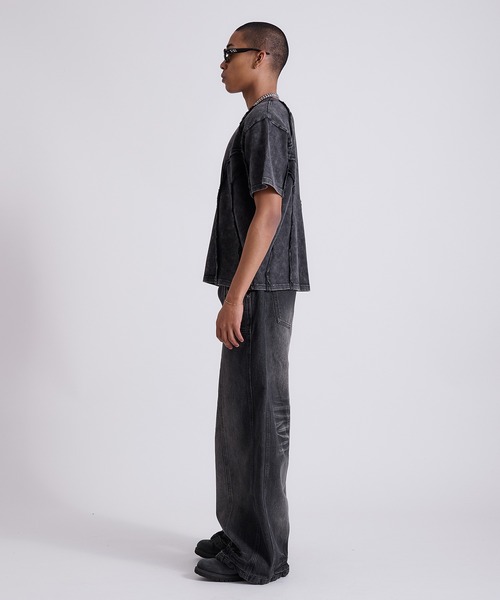 ANDER HUNK(アンダーハンク)の「Overdyed Inside-out T-shirt/オーバーダイインサイドアウトTシャツ(Tシャツ/カットソー・メンズ・グレー/レッド/ブラック・SMALL/MEDIUM/LARGE)」の13枚目の写真