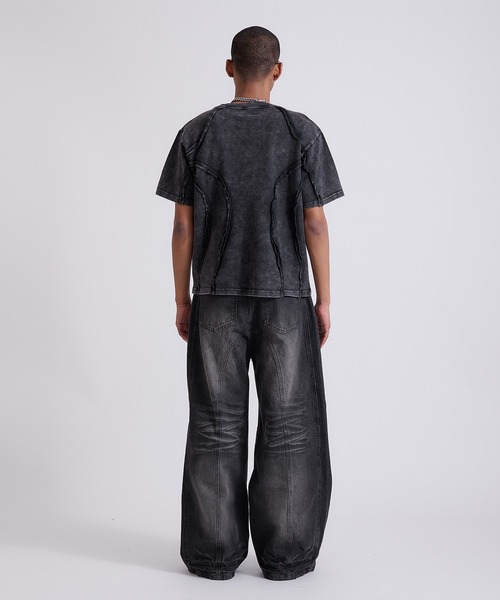 ANDER HUNK(アンダーハンク)の「Overdyed Inside-out T-shirt/オーバーダイインサイドアウトTシャツ(Tシャツ/カットソー・メンズ・グレー/レッド/ブラック・SMALL/MEDIUM/LARGE)」の14枚目の写真