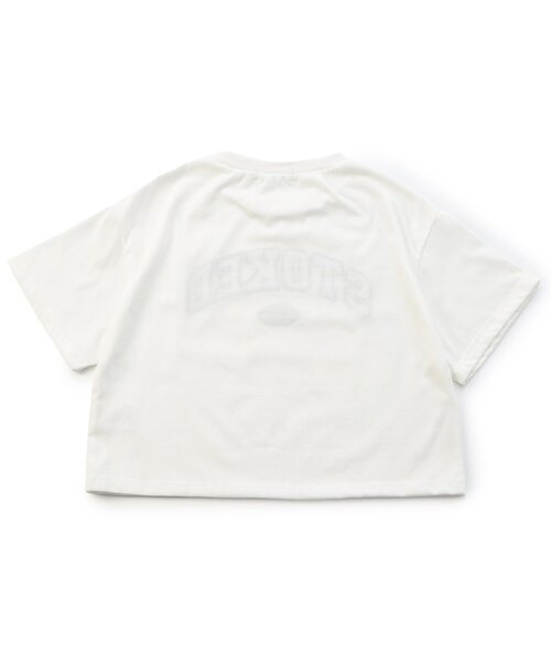 algy（アルジー）の「サテンアップリケロゴ半袖T（Tシャツ/カットソー・キッズ・ブラック/オフホワイト/ピンク・XX-SMALL/X-SMALL/MEDIUM/SMALL）」の8枚目の写真