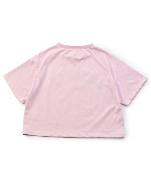 algy（アルジー）の「サテンアップリケロゴ半袖T（Tシャツ/カットソー・キッズ・ブラック/オフホワイト/ピンク・XX-SMALL/X-SMALL/MEDIUM/SMALL）」の9枚目の写真