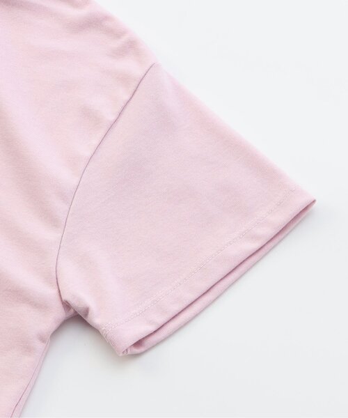 algy（アルジー）の「サテンアップリケロゴ半袖T（Tシャツ/カットソー・キッズ・ブラック/オフホワイト/ピンク・XX-SMALL/X-SMALL/MEDIUM/SMALL）」の12枚目の写真