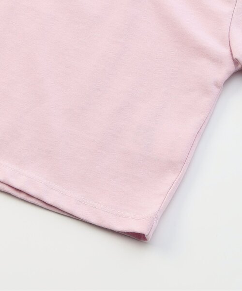 algy（アルジー）の「サテンアップリケロゴ半袖T（Tシャツ/カットソー・キッズ・ブラック/オフホワイト/ピンク・XX-SMALL/X-SMALL/MEDIUM/SMALL）」の13枚目の写真