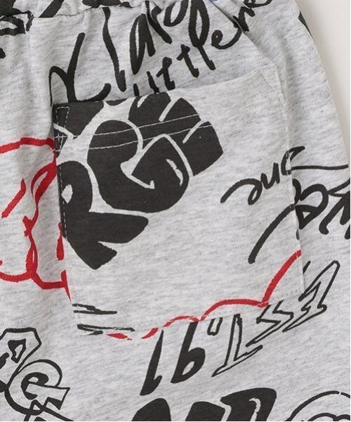 XLARGE KIDS（エクストララージキッズ）の「グラフィティ総柄ショートパンツ（その他パンツ・キッズ・ブラック/トップグレー・140cm/90cm/80ｃｍ/130cm/120cm/100cm/110cm）」の6枚目の写真