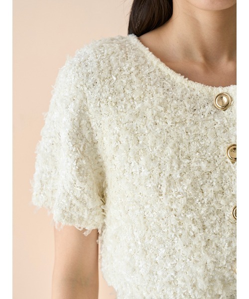 セール】ファンシーヤーンジャケットカーディガン（カーディガン