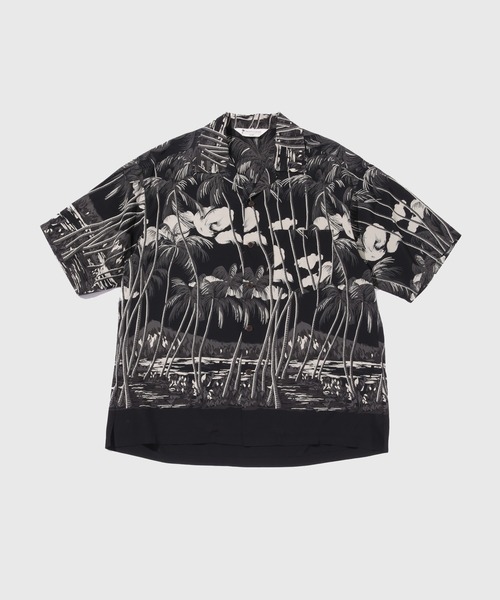 ADAM ET ROPE'（アダムエロペ）の「《BLACK/WHITE》ボックスシルエット プレミアム アロハ シャツ（シャツ/ブラウス・メンズ・ブラック系その他3/スミクロ・M/L）」の17枚目の写真