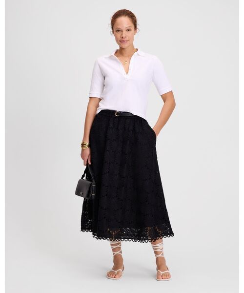 コットン ポロ シャツ（ポロシャツ）｜kate spade new york