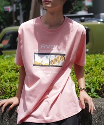 RVCA メンズ CONACT SS Tシャツ 【2025年夏モデル】/ルーカフロントプリント半袖Tシャツ