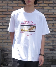 RVCA メンズ CONACT SS Tシャツ 【2025年夏モデル】/ルーカフロントプリント半袖Tシャツ