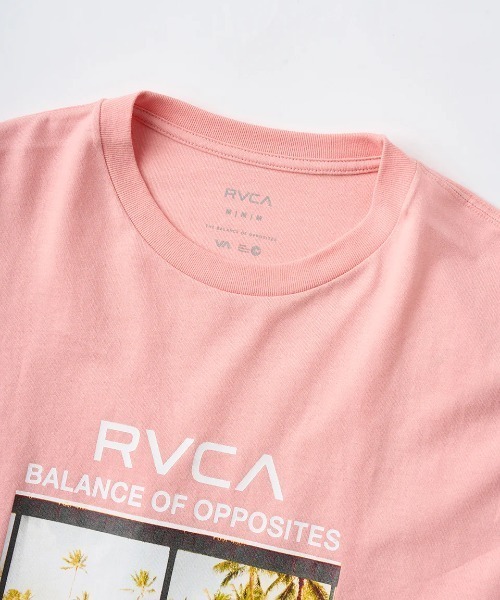 RVCA(ルーカ)の「RVCA メンズ CONACT SS Tシャツ 【2025年夏モデル】/ルーカフロントプリント半袖Tシャツ(Tシャツ/カットソー・メンズ・ブラック/ピンク系その他/ホワイト・SMALL/LARGE/X-LARGE/MEDIUM)」の8枚目の写真