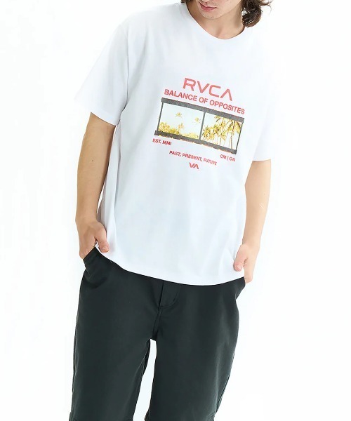 RVCA(ルーカ)の「RVCA メンズ CONACT SS Tシャツ 【2025年夏モデル】/ルーカフロントプリント半袖Tシャツ(Tシャツ/カットソー・メンズ・ブラック/ピンク系その他/ホワイト・SMALL/LARGE/X-LARGE/MEDIUM)」の14枚目の写真