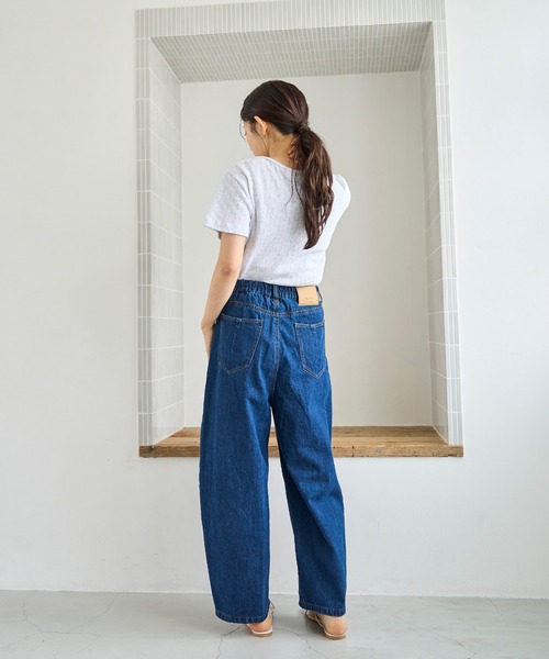 mil(ミル)の「コットン 針抜きTシャツ(Tシャツ/カットソー・レディース・グリーン/オフホワイト/ブラック/ライトグレー・ONE SIZE)」の17枚目の写真