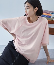 チュールレイヤード半袖Tシャツ