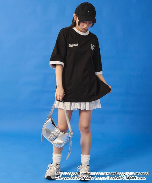 MLB（メジャーリーグベースボール）の「∴WEGO/MLB別注リンガーグラフィックT（Tシャツ/カットソー・メンズ・ブラウン/アッシュグレー/ブラック・MEDIUM/LARGE）」の19枚目の写真