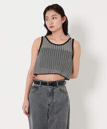MARW UNITED ARROWS | ＜MARW UNITED ARROWS＞ミックス ニット タンクトップ(タンクトップ)